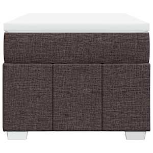 Box spring postel s matrací tmavě hnědá 100 x 200 cm textil - obrázek 4