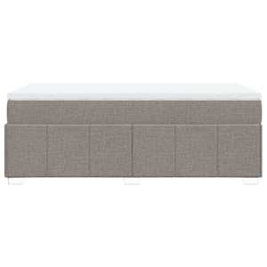 Box spring postel s matrací taupe 100 x 200 cm textil - obrázek 8