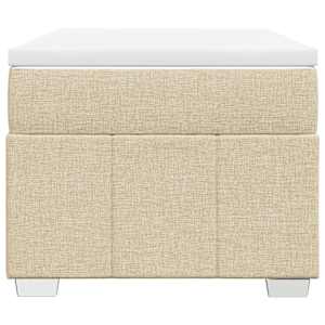 Box spring postel s matrací krémová 100 x 200 cm textil - obrázek 4