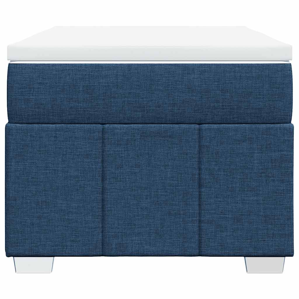 vidaXL Boxspring met matras stof blauw 100x200 cm, foto 4