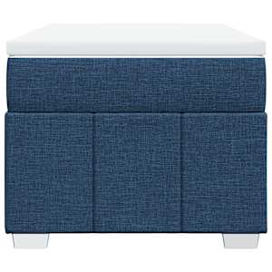 Box spring postel s matrací modrá 100 x 200 cm textil - obrázek 4
