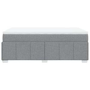 Box spring postel s matrací světle šedá 120x190 cm textil - obrázek 8