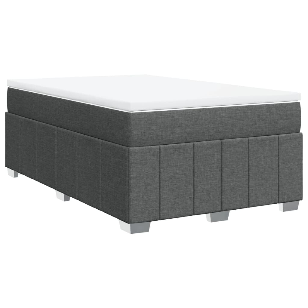 Thumbnail - vidaXL Boxspringbett mit Matratze Dunkelgrau 120x190 cm Stoff