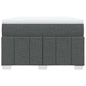 Box spring postel s matrací tmavě šedá 120x190 cm textil - obrázek 4