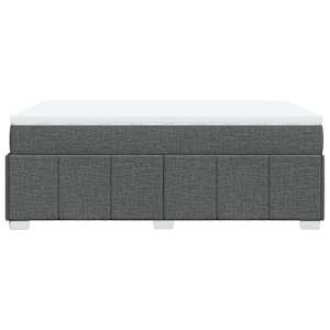 Box spring postel s matrací tmavě šedá 120x190 cm textil - obrázek 8