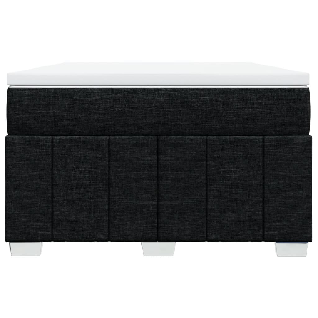 vidaXL Boxspring met matras stof zwart 120x190 cm, foto 4