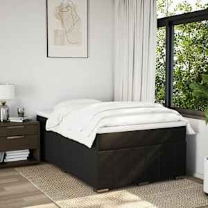 Box spring postel s matrací černá 120x190 cm textil - obrázek 3