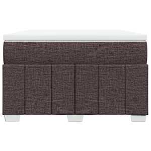 Box spring postel s matrací tmavě hnědá 120x190 cm textil - obrázek 4