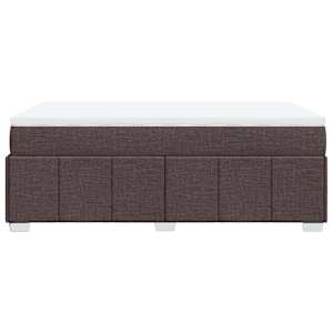 Box spring postel s matrací tmavě hnědá 120x190 cm textil - obrázek 8