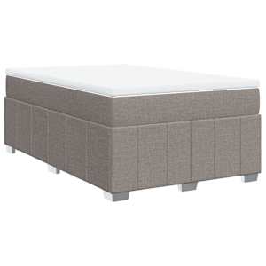 Box spring postel s matrací taupe 120x190 cm textil - obrázek 2