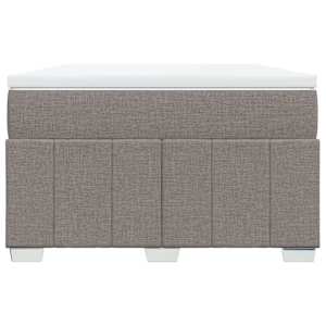 Box spring postel s matrací taupe 120x190 cm textil - obrázek 4