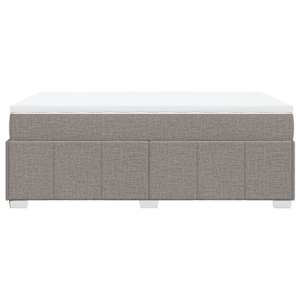 Box spring postel s matrací taupe 120x190 cm textil - obrázek 8
