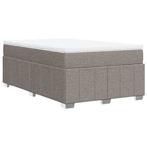 Box spring postel s matrací taupe 120x190 cm textil - obrázek 9