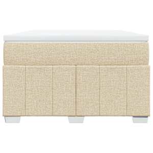 Box spring postel s matrací krémová 120x190 cm textil - obrázek 4