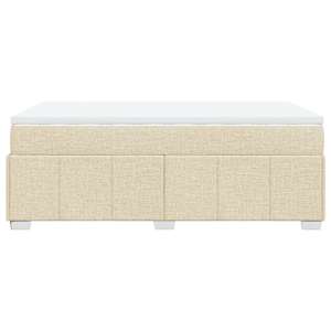 Box spring postel s matrací krémová 120x190 cm textil - obrázek 8