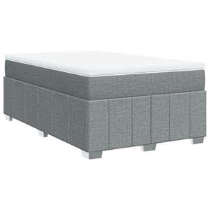 Box spring postel s matrací světle šedá 120 x 200 cm textil - obrázek 2