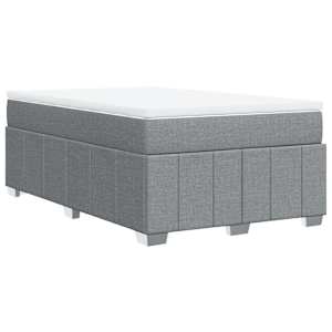 Box spring postel s matrací světle šedá 120 x 200 cm textil - obrázek 9