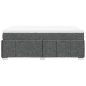 Box spring postel s matrací tmavě šedá 120x200 cm textil - obrázek 8