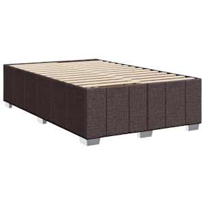 Box spring postel s matrací tmavě hnědá 120x200 cm textil - obrázek 5
