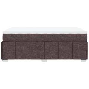 Box spring postel s matrací tmavě hnědá 120x200 cm textil - obrázek 8