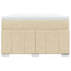 Box spring postel s matrací krémová 120x200 cm textil - obrázek 4