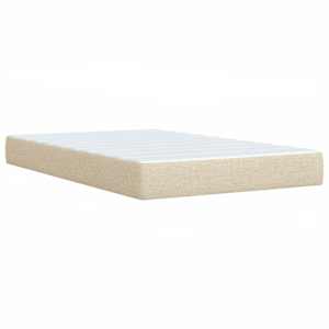 Box spring postel s matrací krémová 120x200 cm textil - obrázek 6