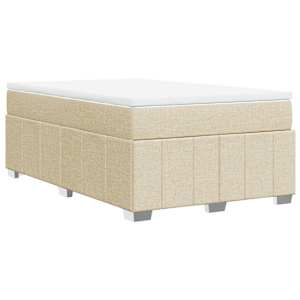 Box spring postel s matrací krémová 120x200 cm textil - obrázek 9