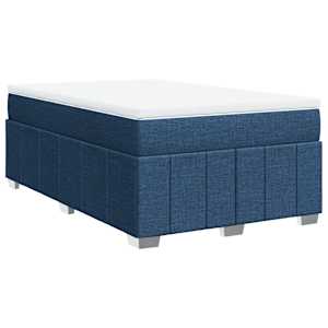 Box spring postel s matrací modrá 120x200 cm textil - obrázek 2