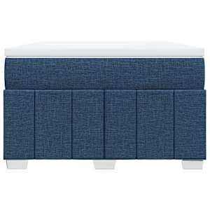 Box spring postel s matrací modrá 120x200 cm textil - obrázek 4