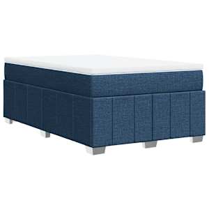 Box spring postel s matrací modrá 120x200 cm textil - obrázek 9