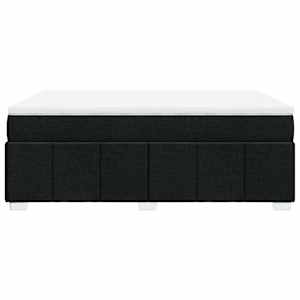 Box spring postel s matrací černá 140 x 190 cm textil - obrázek 8