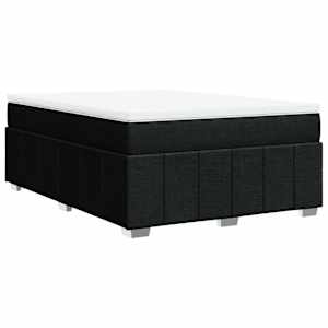 Box spring postel s matrací černá 140 x 190 cm textil - obrázek 9