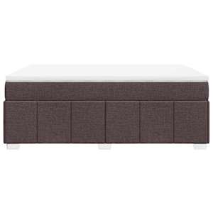 Box spring postel s matrací tmavě hnědá 140x190 cm textil - obrázek 8