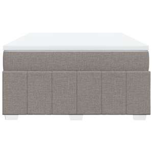 Box spring postel s matrací taupe 140x190 cm textil - obrázek 4