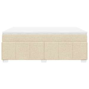 Box spring postel s matrací krémová 140x190 cm textil - obrázek 8