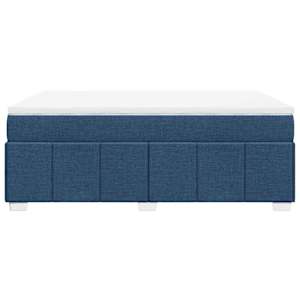 Box spring postel s matrací modrá 140x190 cm textil - obrázek 8