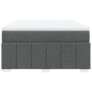 Box spring postel s matrací tmavě šedá 140x200 cm textil - obrázek 4