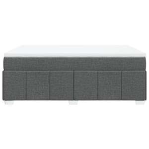 Box spring postel s matrací tmavě šedá 140x200 cm textil - obrázek 8