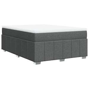 Box spring postel s matrací tmavě šedá 140x200 cm textil - obrázek 9