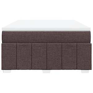 Box spring postel s matrací tmavě hnědá 140x200 cm textil - obrázek 4