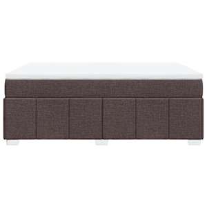 Box spring postel s matrací tmavě hnědá 140x200 cm textil - obrázek 8