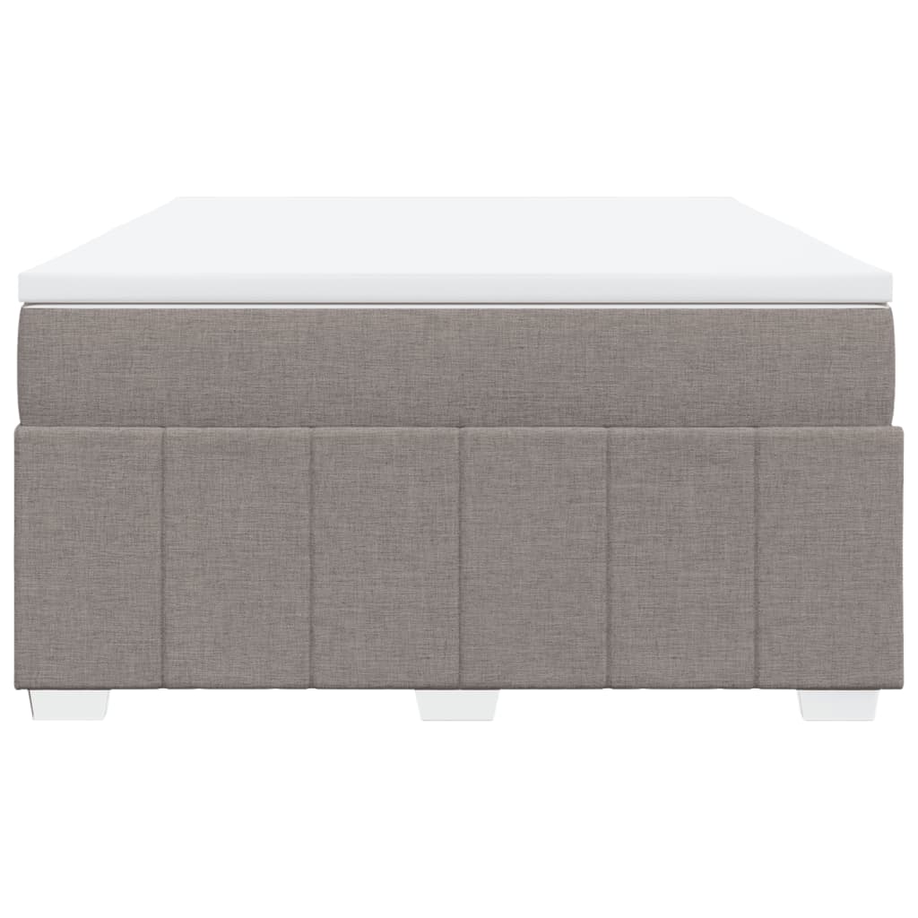 vidaXL Boxspring met matras stof taupe 140x200 cm, foto 4