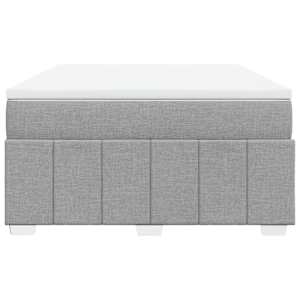 Box spring postel s matrací světle šedá 160 x 200 cm textil - obrázek 4