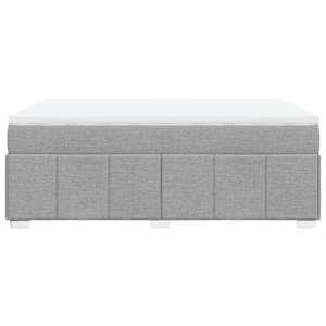 Box spring postel s matrací světle šedá 160 x 200 cm textil - obrázek 8