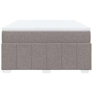 Box spring postel s matrací taupe 160x200 cm textil - obrázek 7