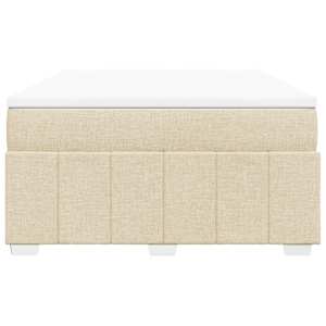 Box spring postel s matrací krémová 160x200 cm textil - obrázek 4