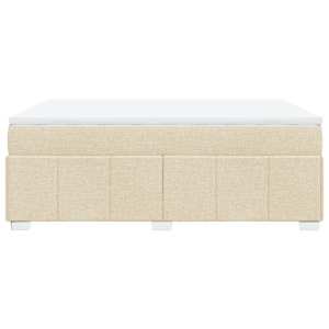 Box spring postel s matrací krémová 160x200 cm textil - obrázek 8