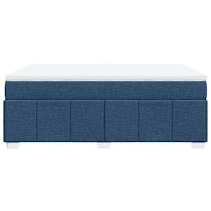 Box spring postel s matrací modrá 160x200 cm textil - obrázek 8