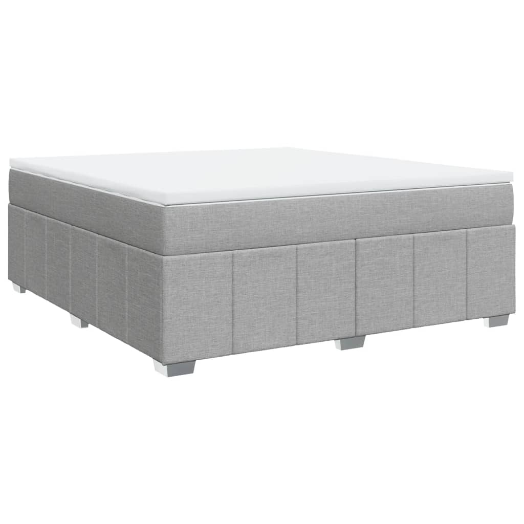Thumbnail - vidaXL Boxspringbett mit Matratze Hellgrau 180x200 cm Stoff