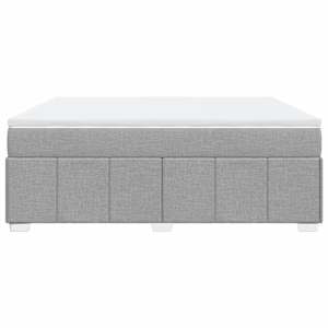 Box spring postel s matrací světle šedá 180 x 200 cm textil - obrázek 8
